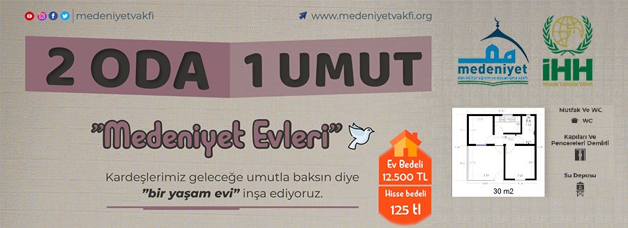 SURİYE'YE YARDIM KAMPANYASI 2 ODA 1 UMUT